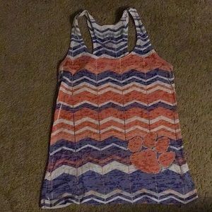 Blue 84 Clemson razor back tank top